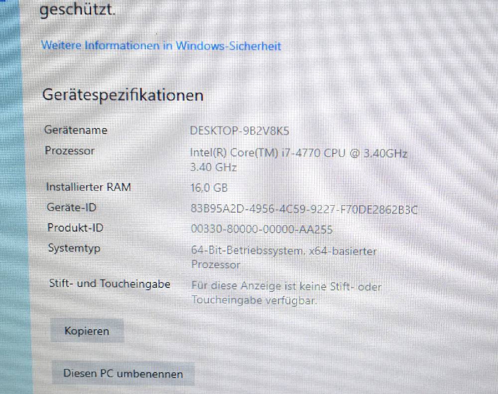 TradeMarket Fujitsu Esprimo P420 E85+ Intel Core i7-4770 CPU, 16GB RAM, 512 SSD, DVD±RW Räumungsverkauf