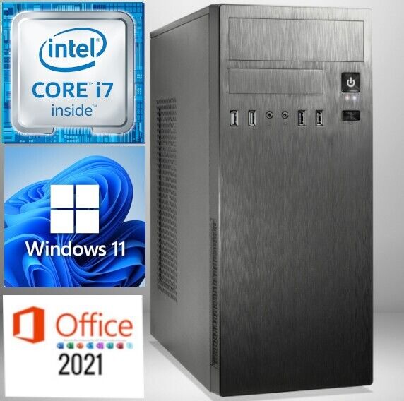 Hardwareartde i7 GAMING PC intel i7 Quad 16GB RAM 512GB SSD GT 1030 2GB Win 11 Computer Gamer