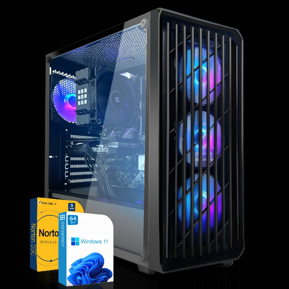 systemtreff Basic Gaming PC•AMD Ryzen 5 5600G•AMD RX Vega - 7Core•8GB Ram•256GB NVMe