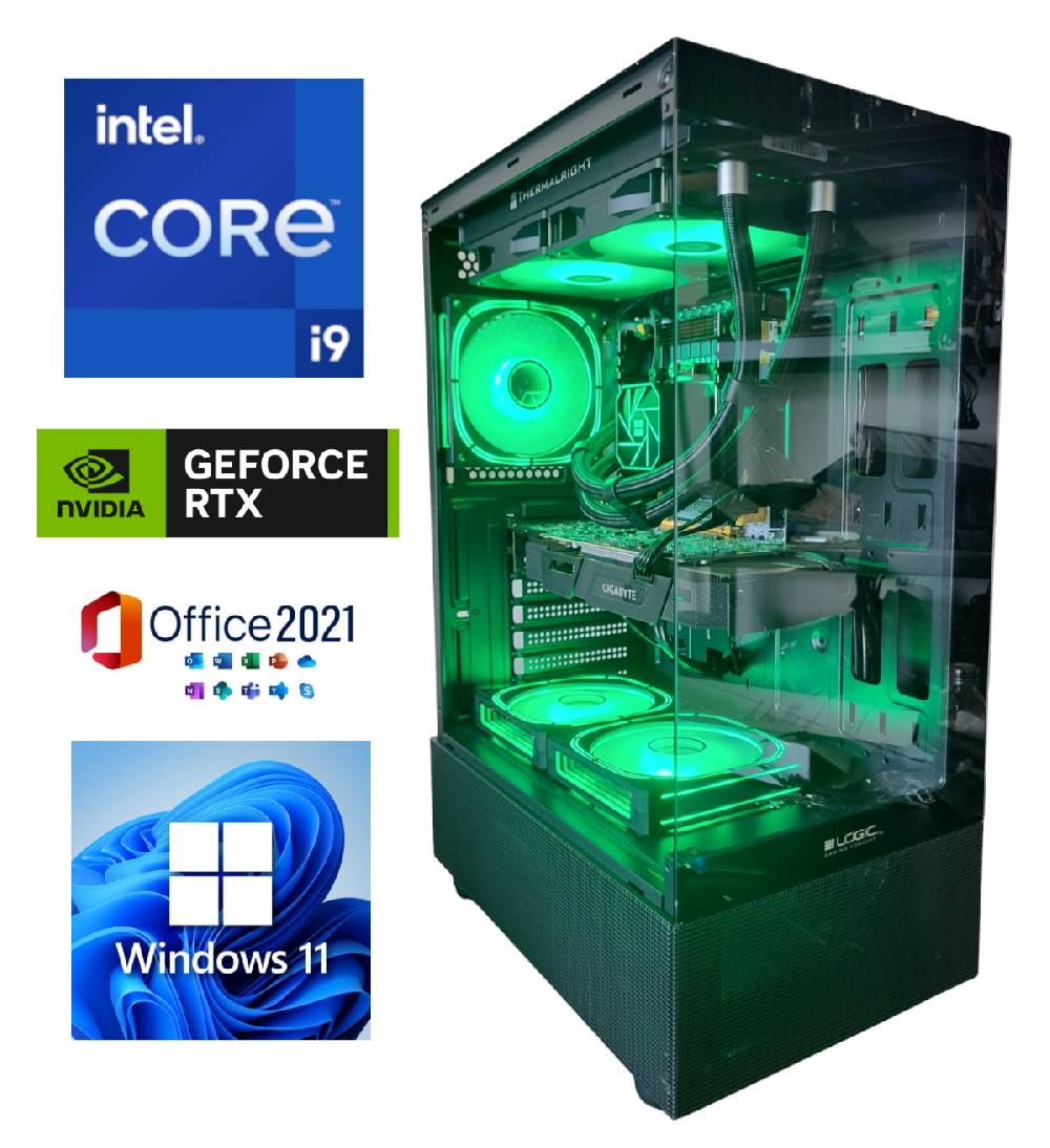 Hardwareartde Monster Gaming PC - Intel Core i9 | 32GB RAM | 1TB SSD | Nvidia RTX 3050 8GB