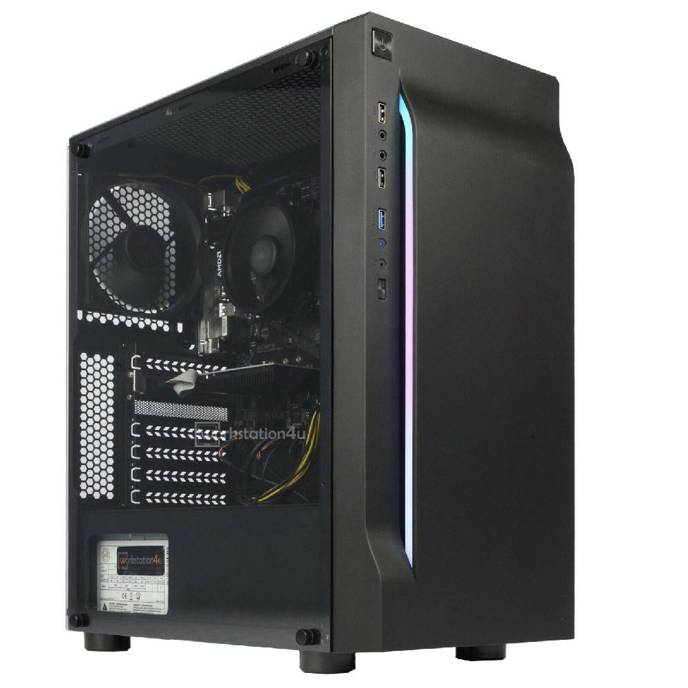 Workstation4u 8-Core RGB PC AMD Ryzen 7 ➤ 16GB RAM ➤ GeForce ➤ 500GB SSD ➤WLAN BT ➤Windows 10 Rabatt