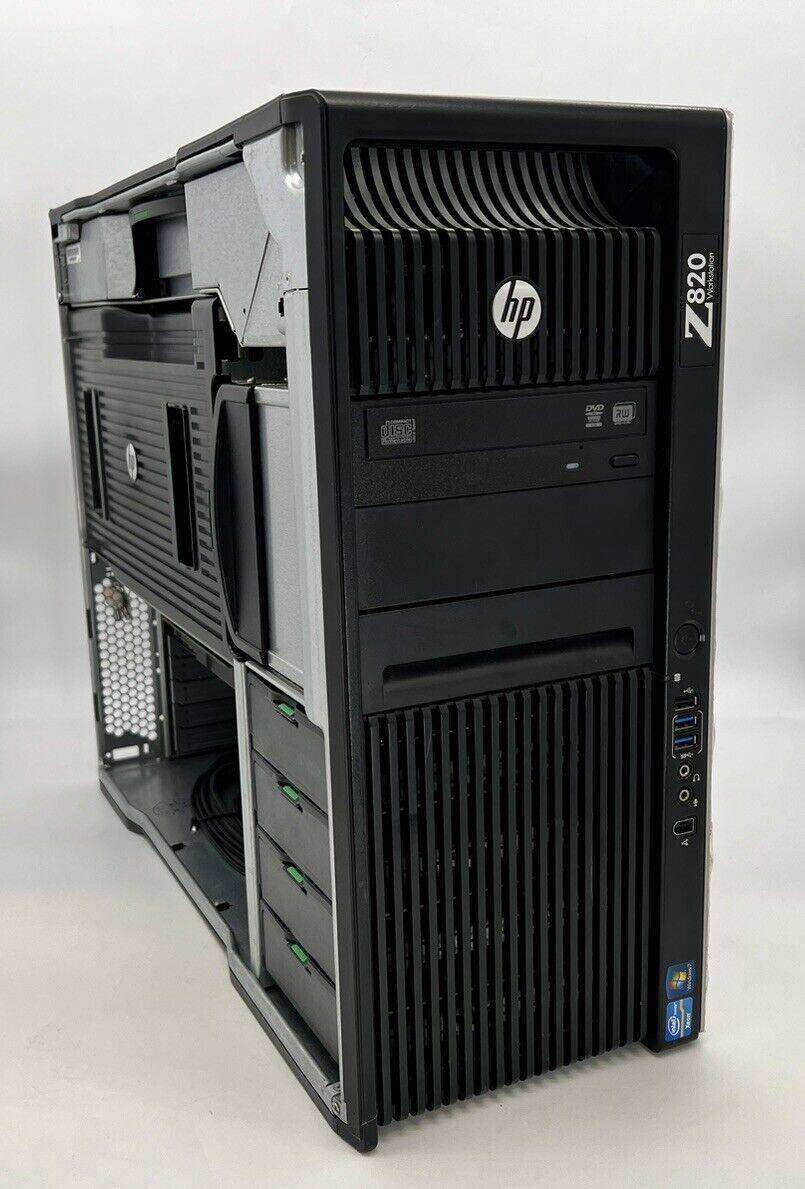 More IT HP Z820 Workstation Xeon E5-2609 4 X 2,40GHz 128 GB RAM 512 SSD 1275 Watt PCU