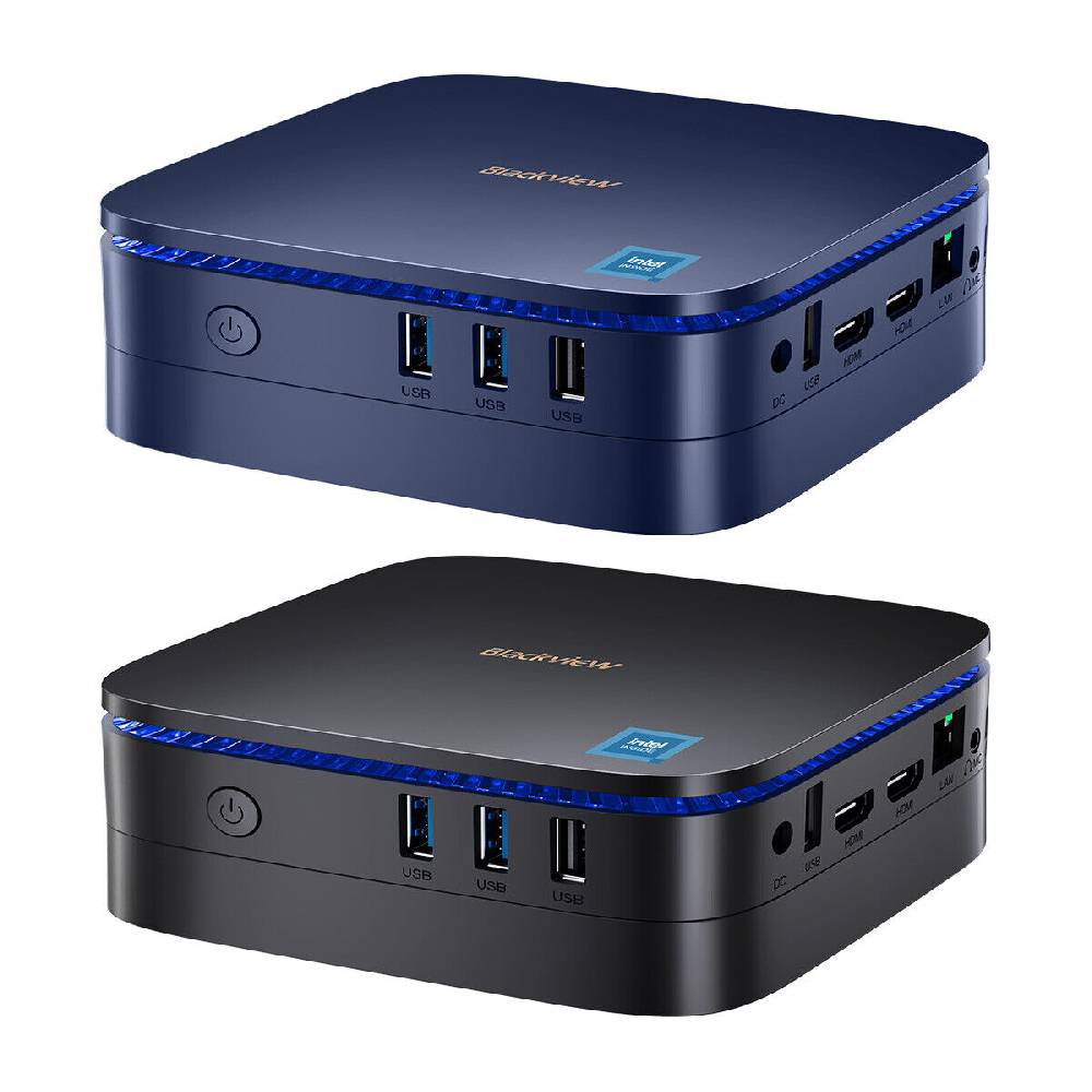 Blackview Global Official Blackview Mini PC Intel 12th Mini Desktop Computer 512GB 1TB SSD Bis zu 3.4GHz