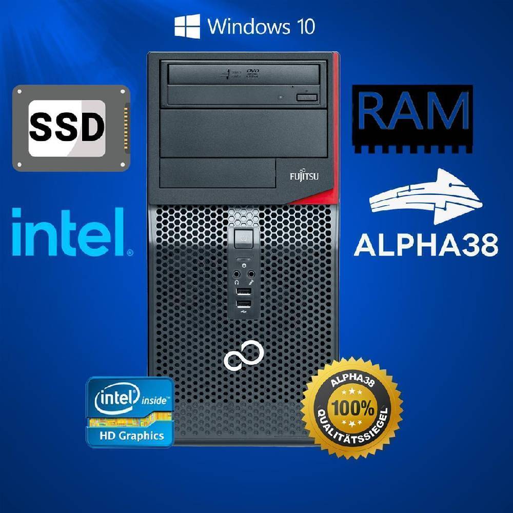 Alpha38 Fujitsu Esprimo P556 Budget Gaming PC RX 560 4 GB Grafikkarte Konfigurierbar Bis zu 65% Rabatt