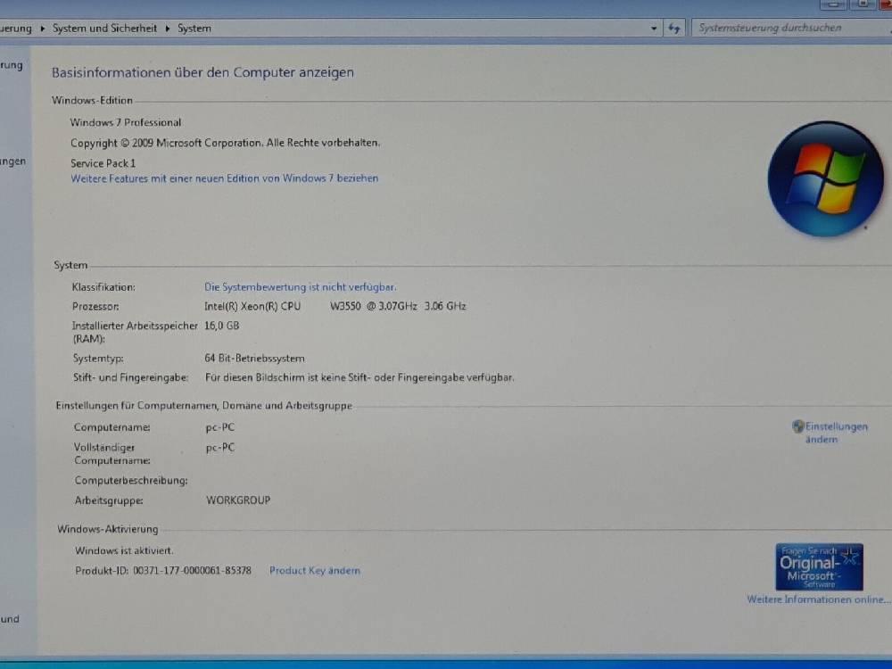 edik.hifi.irina HP Z400 Windows 7 Pro Gamer PC Computer Quad 4x 3,06GHz 16GB 128GB 1TB K4000 3GB Kostenloser Versand international