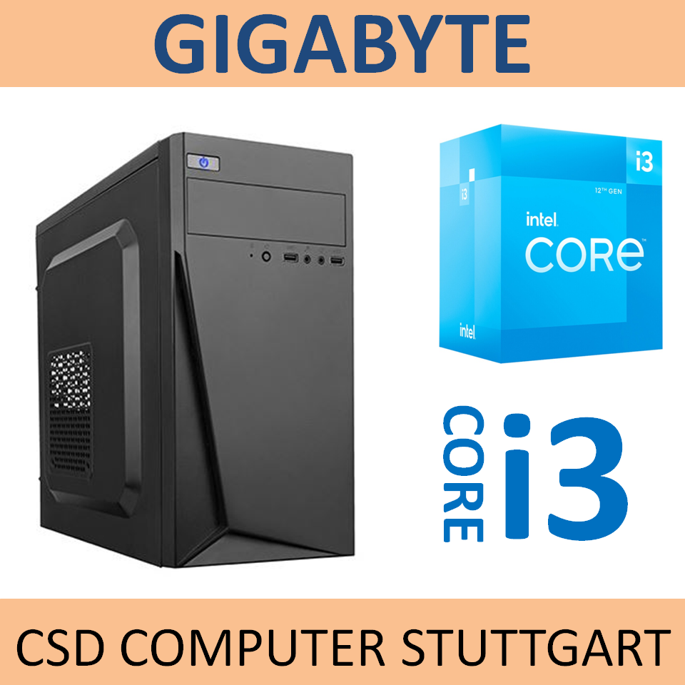 Computershop SDCELIK GIGABYTE AUFRÜST PC INTEL CORE i3 12100 4x 4,3GHz 12th ALDER LAKE 16GB DDR4 M.2