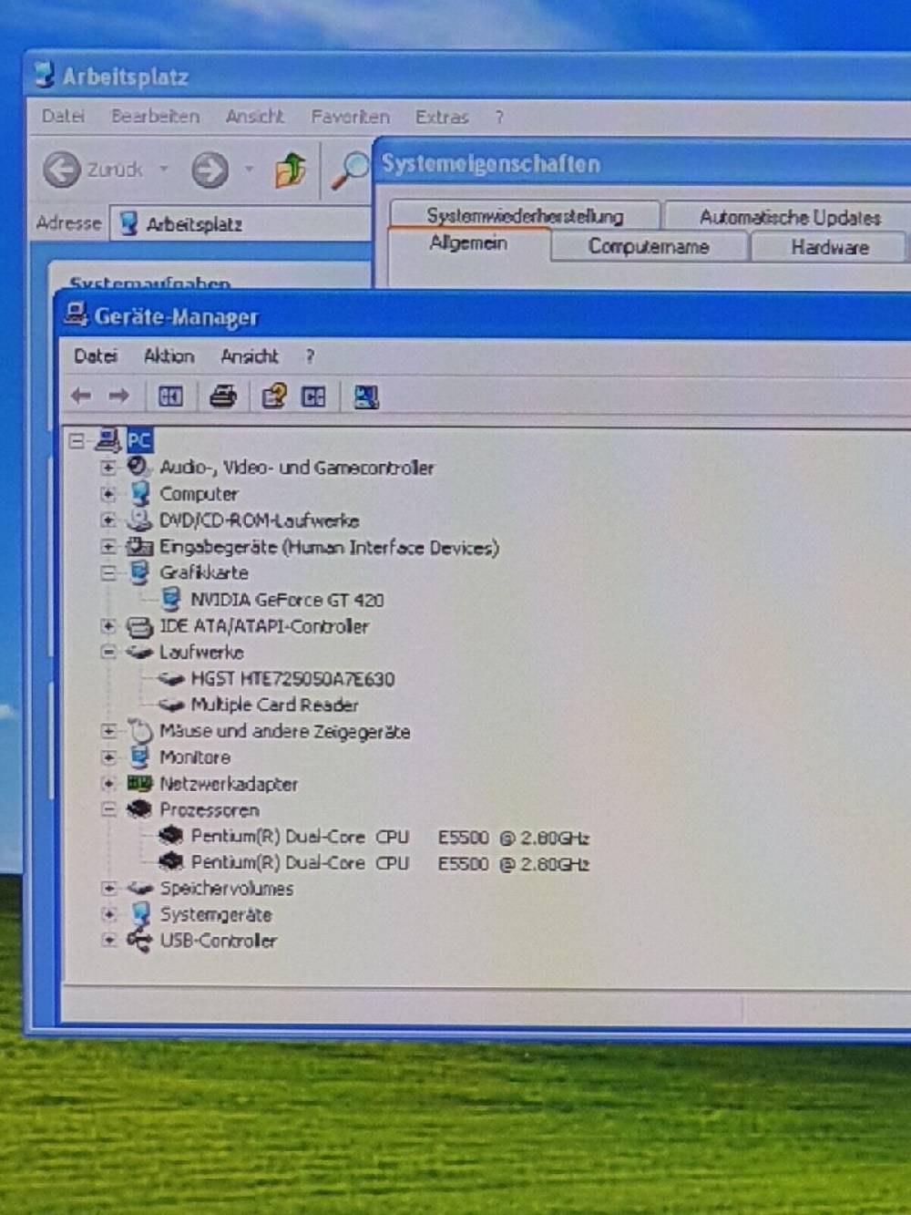 edik.hifi.irina HP 500B Windows XP Gamer PC 4GB 500GB DVD GeForce 420 1GB Grafikkarte Computer Günstiger Verkauf