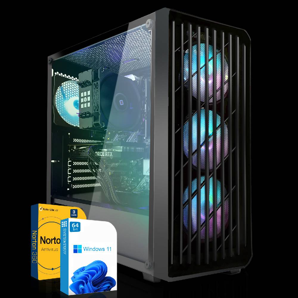 systemtreff Gaming PC•AMD Ryzen 5 5600•Nvidia 4060 8GB•16GB DDR4 3600MHz•1TB NVMe