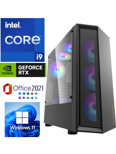 Hardwareartde Gamer PC Intel i9 11900K 8x 5.3 Ghz Geforce RTX 4060 Ti 16GB Gaming WiFi RGB W11