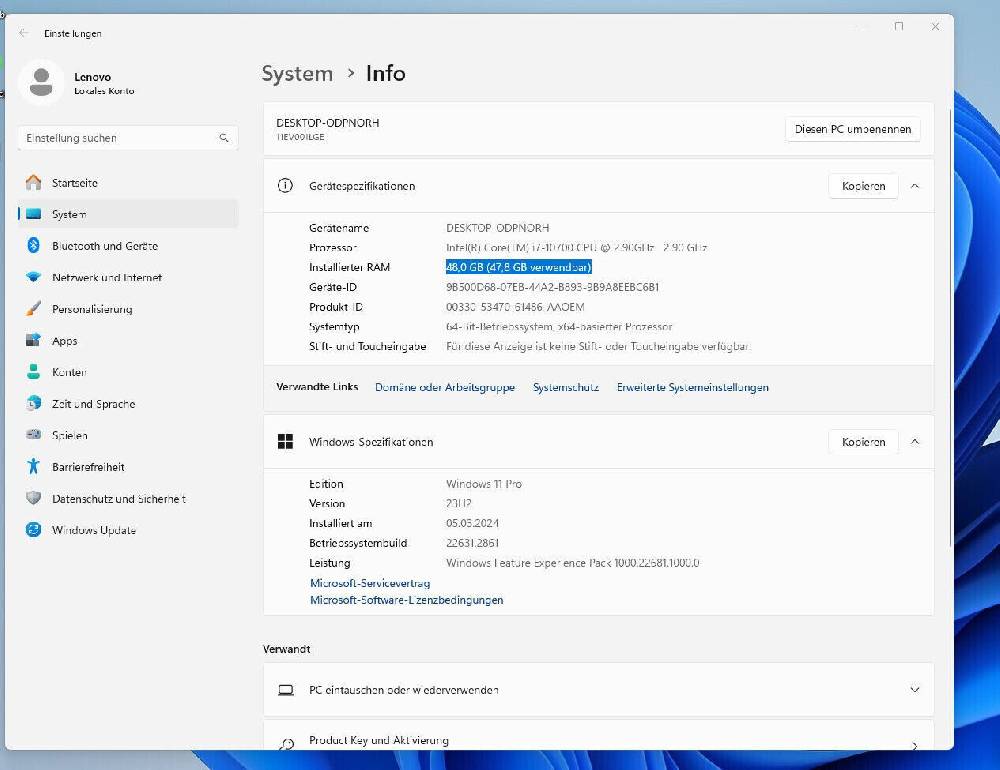 MAC SHOP : BERLIN Lenovo ThinkCentre M70T , Intel Core i7-10700, 48 GB RAM, 512 GB M2 & 3TB HDD Bis zu 60% Rabatt
