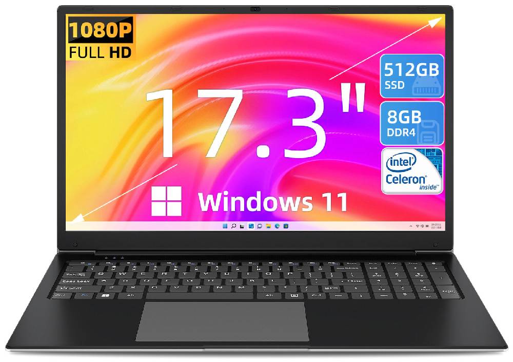 usus0003q-14 SGIN Laptop 17 Zoll Computer mit 8GB RAM 512GB SSD Quad Core 2.9 GHz Mini HDMI