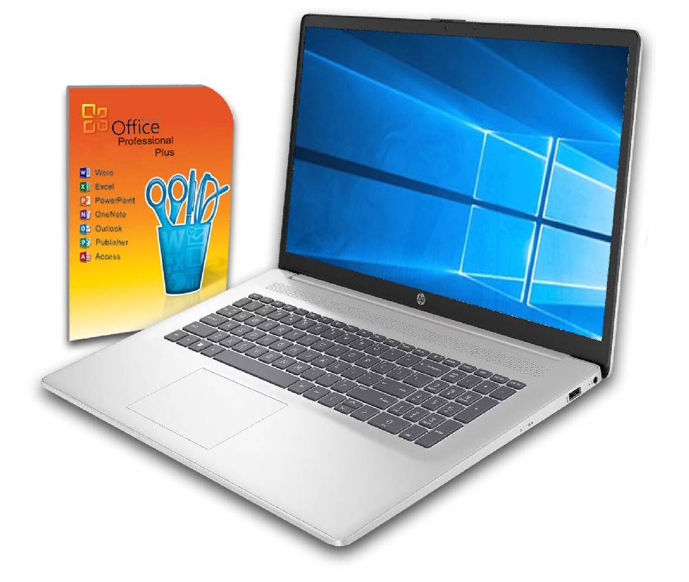 NOTEBOOKPLATZ SHOP HP 17" Laptop Ryzen 7 mit 8x 4,3Ghz/ 64GB / bis 2TB / IPS / Win11+ Office2021