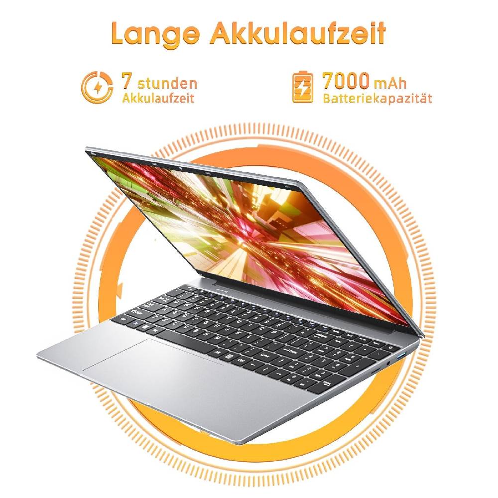 sgin-official-store-deutschland SGIN 15.6 Zoll Laptop Intel Celeron 2.8GHz 4GB Speicher 128GB eMMC HDMI Silber Jubiläumsangebot