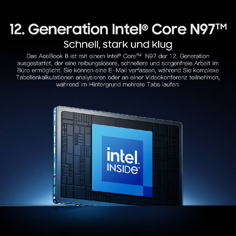 Blackview_phone Blackview Laptop 15,6Zoll Notebook 16GB DDR4 512GB SSD Intel 12th N97 3.6GHz W11 Top Angebot
