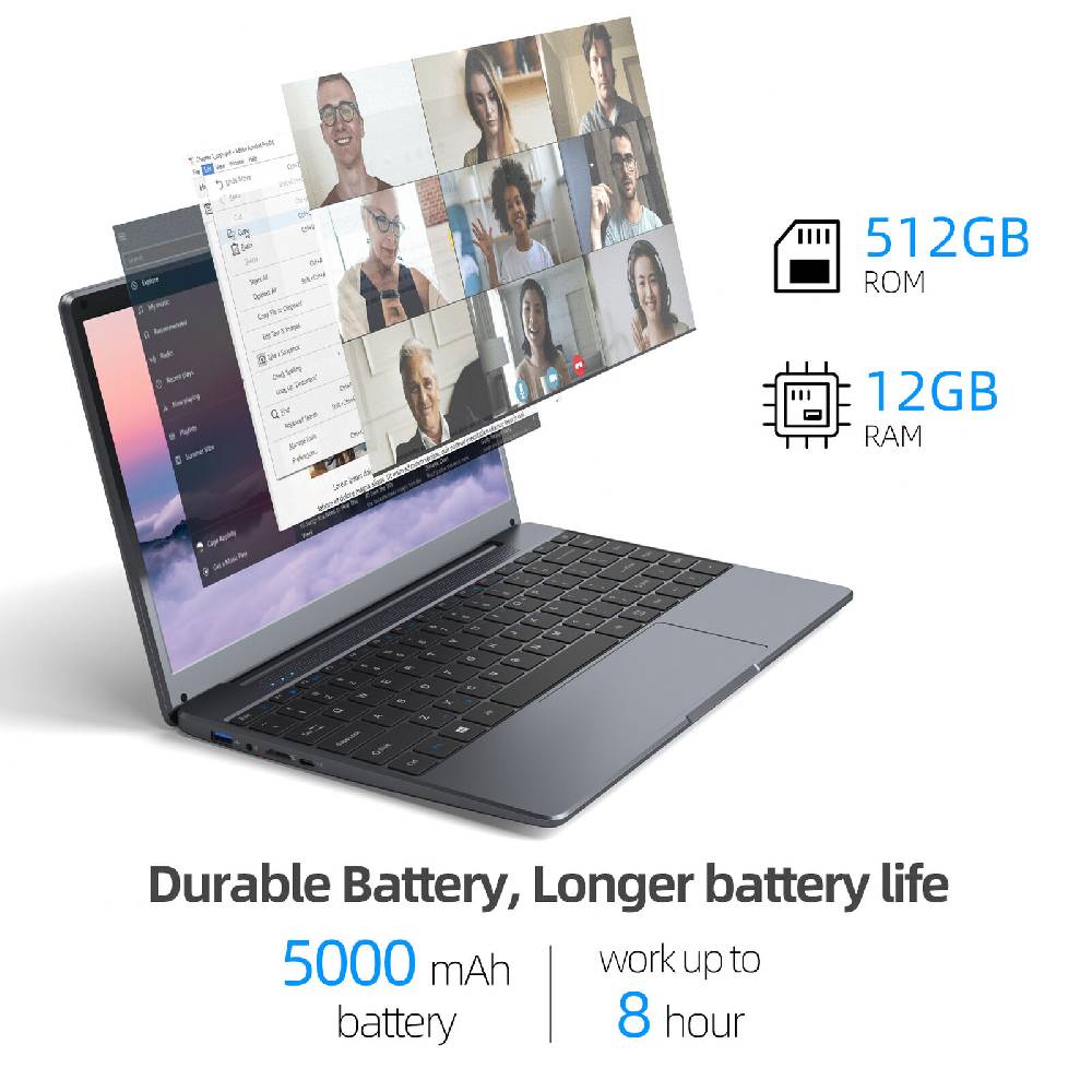 usus0003q-14 SGIN 14,1 Zoll Laptop 12GB RAM 512GB SSD 2.8GHz FHD IPS Computer Win 11 HDMI Neuheiten