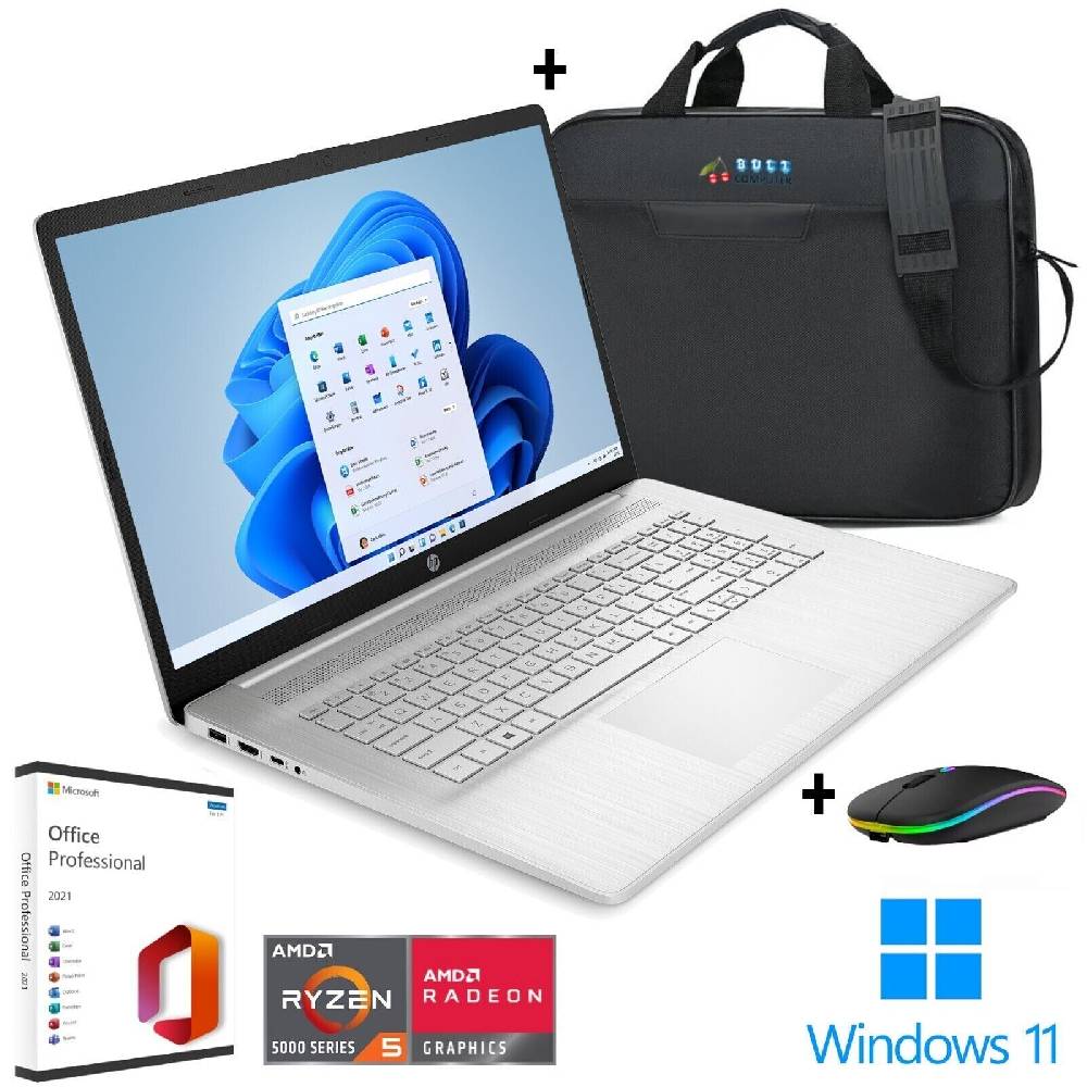 Buli Computer HP 17 FHD Notebook ~ Ryzen 5 - 6 Kerne 4GHz ~ 64GB RAM ~ 2TB SSD ~ Win 11 Pro
