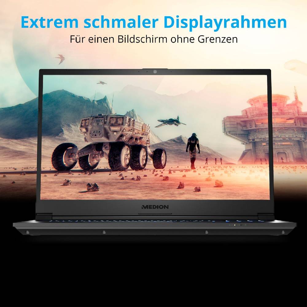 MEDIONshop-Deutschland MEDION ERAZER Crawler E30 Gaming Notebook 39,6cm/15,6" i5 12. Gen 512GB SSD 16GB Auslauf