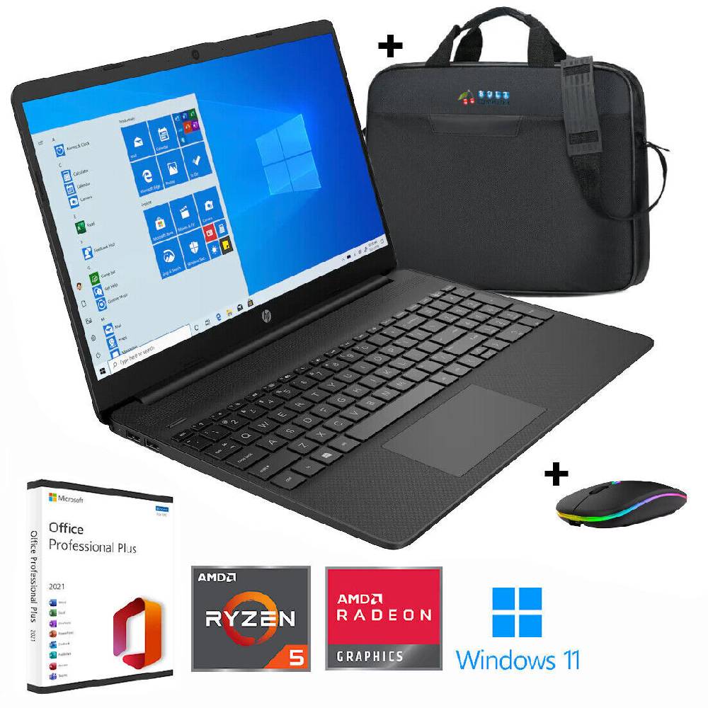 Buli Computer HP Notebook│15,6" Full-HD│AMD Ryzen 5│Quad 3,5GHz│bis 64GB RAM│bis 2TB SSD│Win11