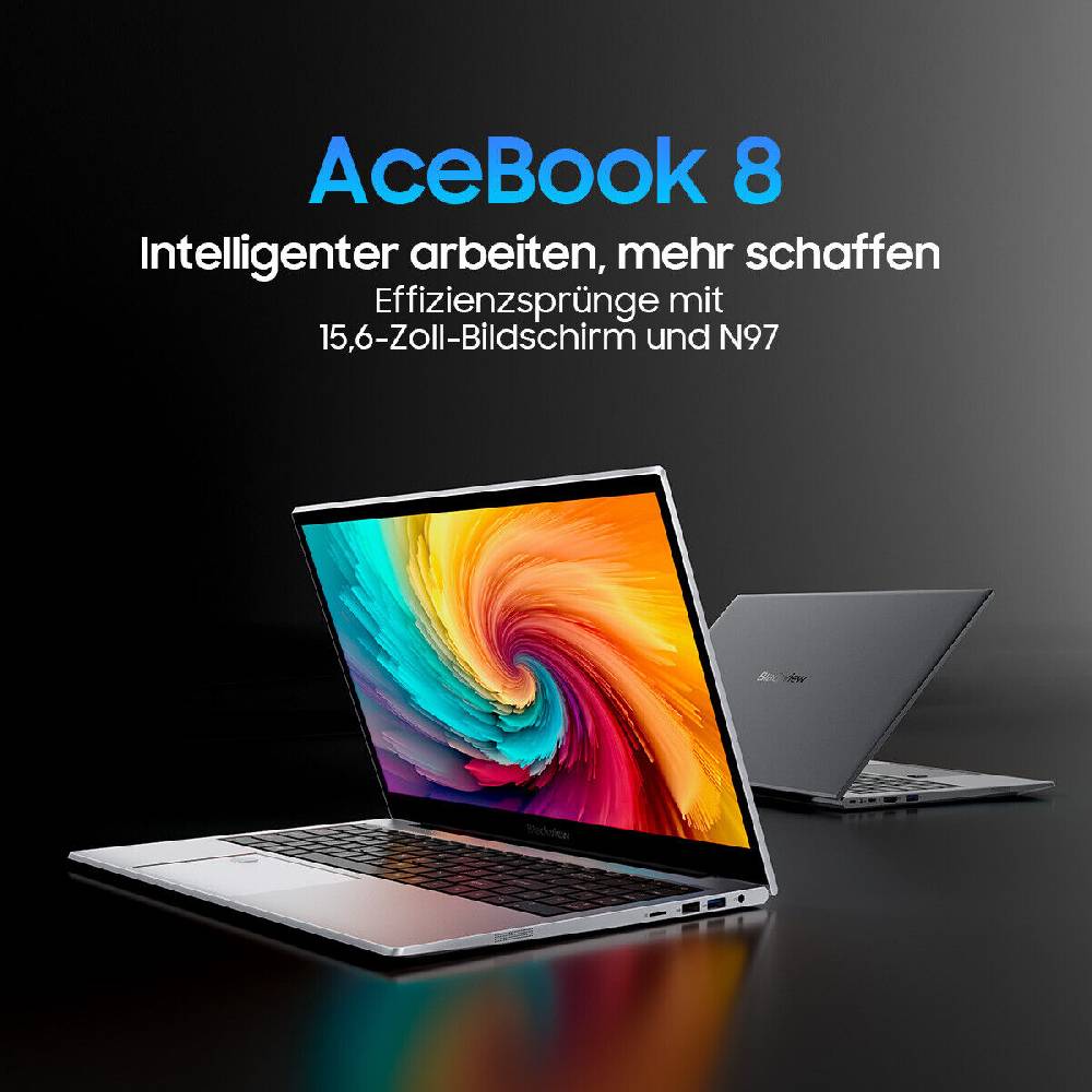Blackview Global Official Blackview AceBook 8 15,6 Zoll Notebook Intel 12th N97 16GB 512GB SSD Intel UHD Großer Ausverkauf