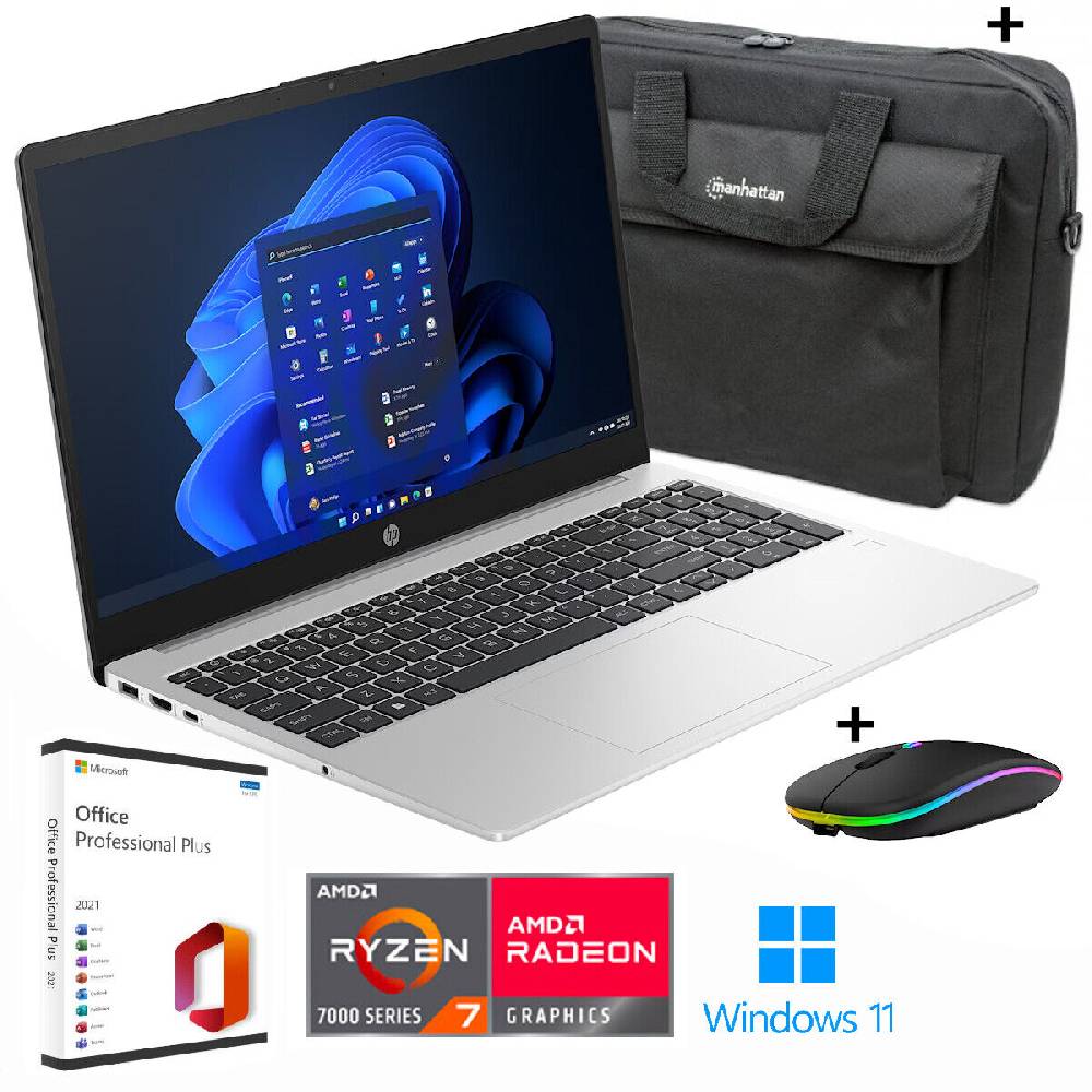 Buli Computer HP Noteboook│15.6" FHD│AMD Ryzen 7 - 8 Kern│bis 64GB RAM - bis 2TB SSD│Win11 Pro
