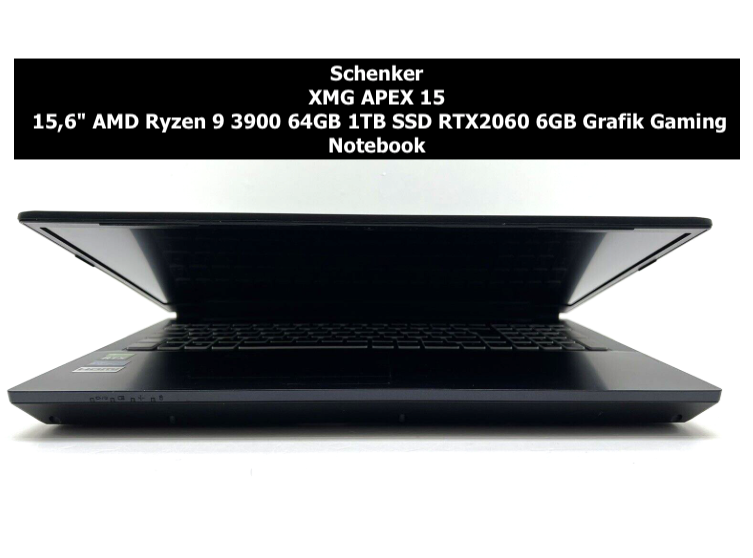 ELEKTRO-KiOSK Schenker XMG APEX 15 15,6" | Ryzen 9 - 64GB 1TB RTX 2060 Gaming Gamer Notebook