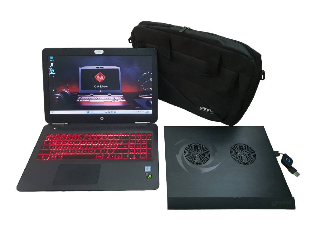 PerfektNotebook HP Omen i7-6700HQ 15,6 Zoll Full-HD 16GB RAM GTX 960M 2 Festplatten Win 11