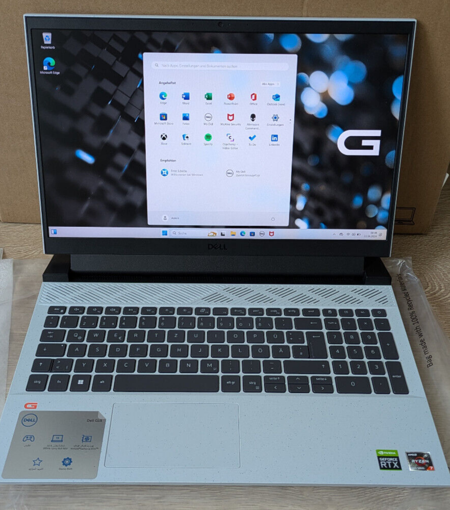 Elektrohandel-Jungnickel DELL G15 5525 Gaming Laptop - Ryzen 7 6800H RTX 3070TI 16GB DDR5 1TB SSD WIN 11