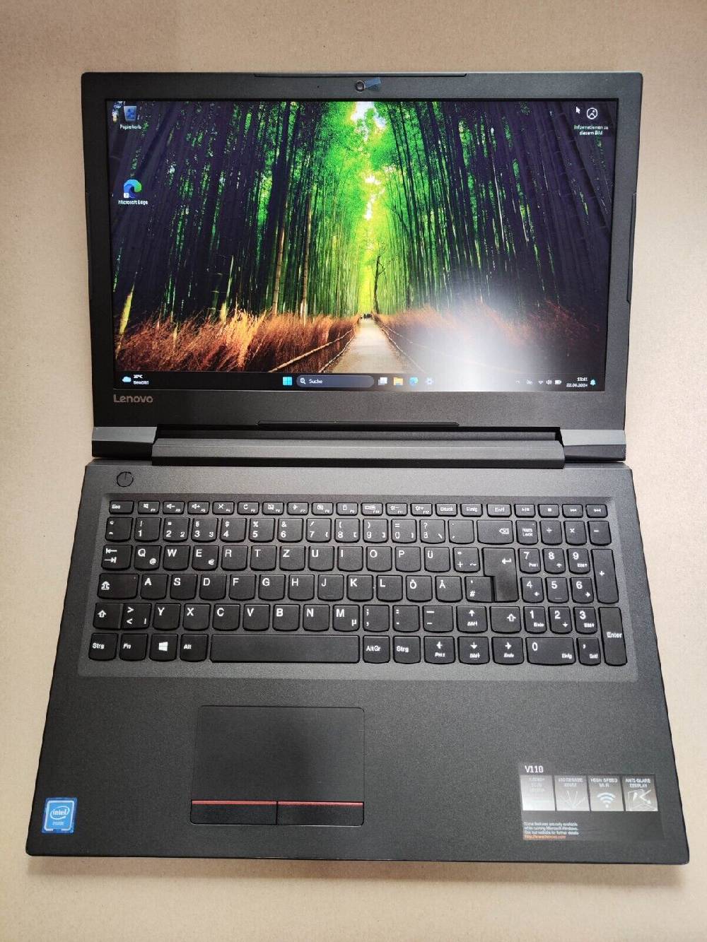 Gebraucht-land Laptop Lenovo V110-15IAP 15.6" Zoll HD 128GB SSD 4GB RAM Intel DVD HDMI Win 11