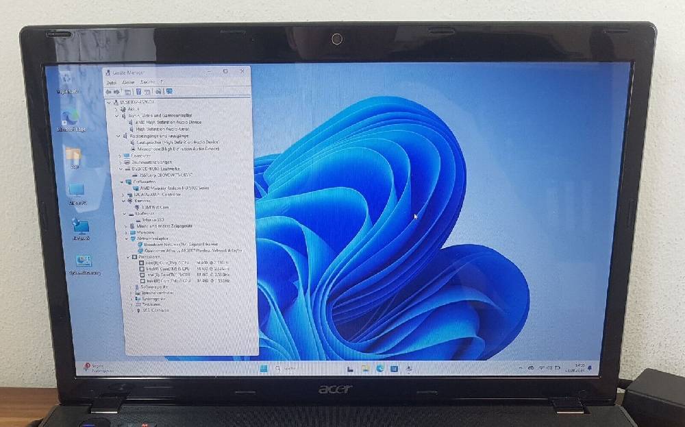 Bitte-Kaufe-Mich 17" Gaming Acer Aspire 7741G 2x2,53GHz 8GB/256GB SSD HDMI Radeon HD 5470 Win11 Bestseller