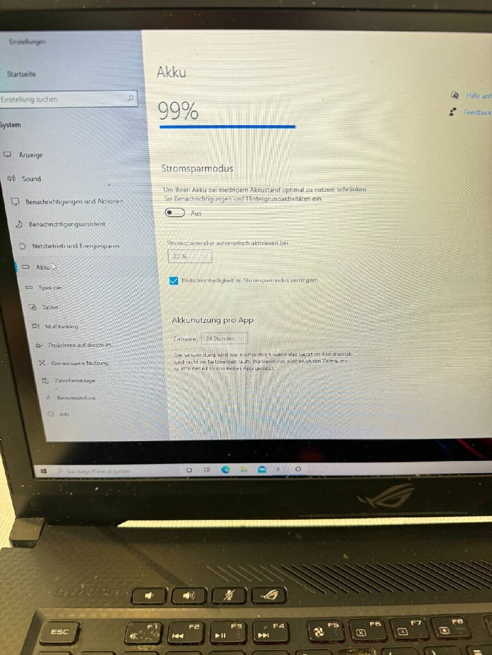 alvesat ASUS ROG Gaming Laptop Intelcore i7-7700HQ 16GB RAM 120GB Auslauf