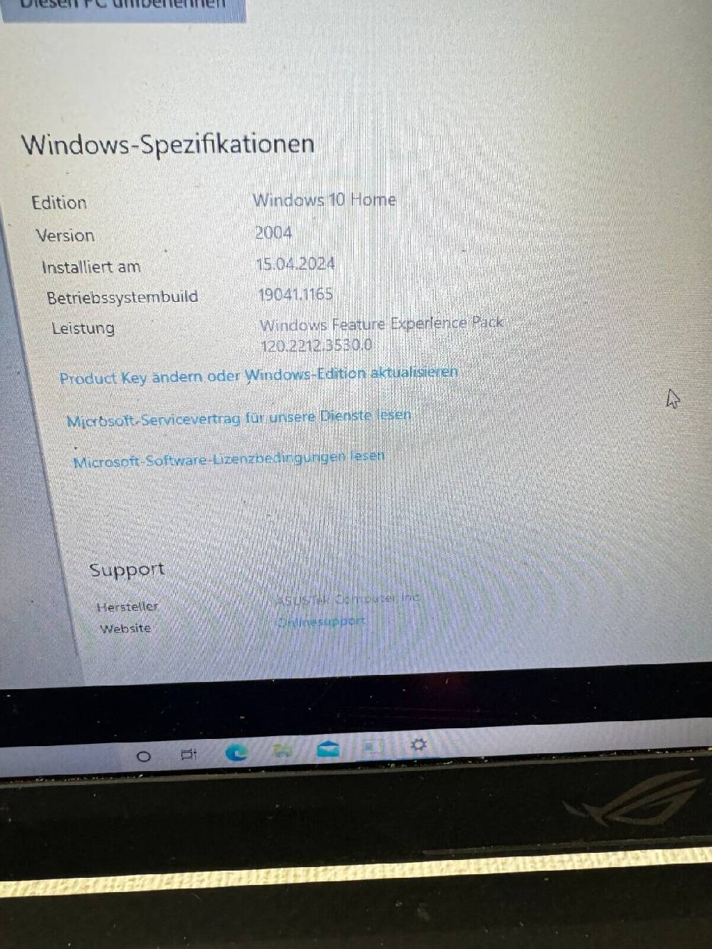 alvesat ASUS ROG Gaming Laptop Intelcore i7-7700HQ 16GB RAM 120GB Auslauf