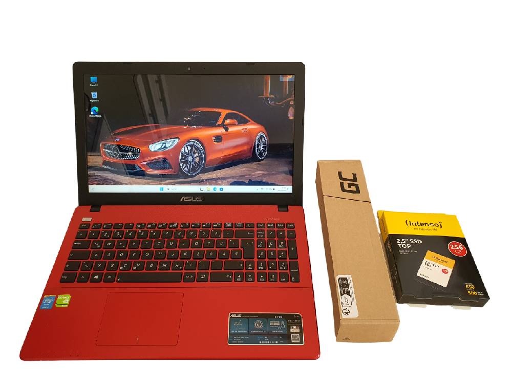 PerfektNotebook Asus R510L Laptop 15,6 Zoll i5-4200U NEUE 256GB SSD NEUER Akku Win 11