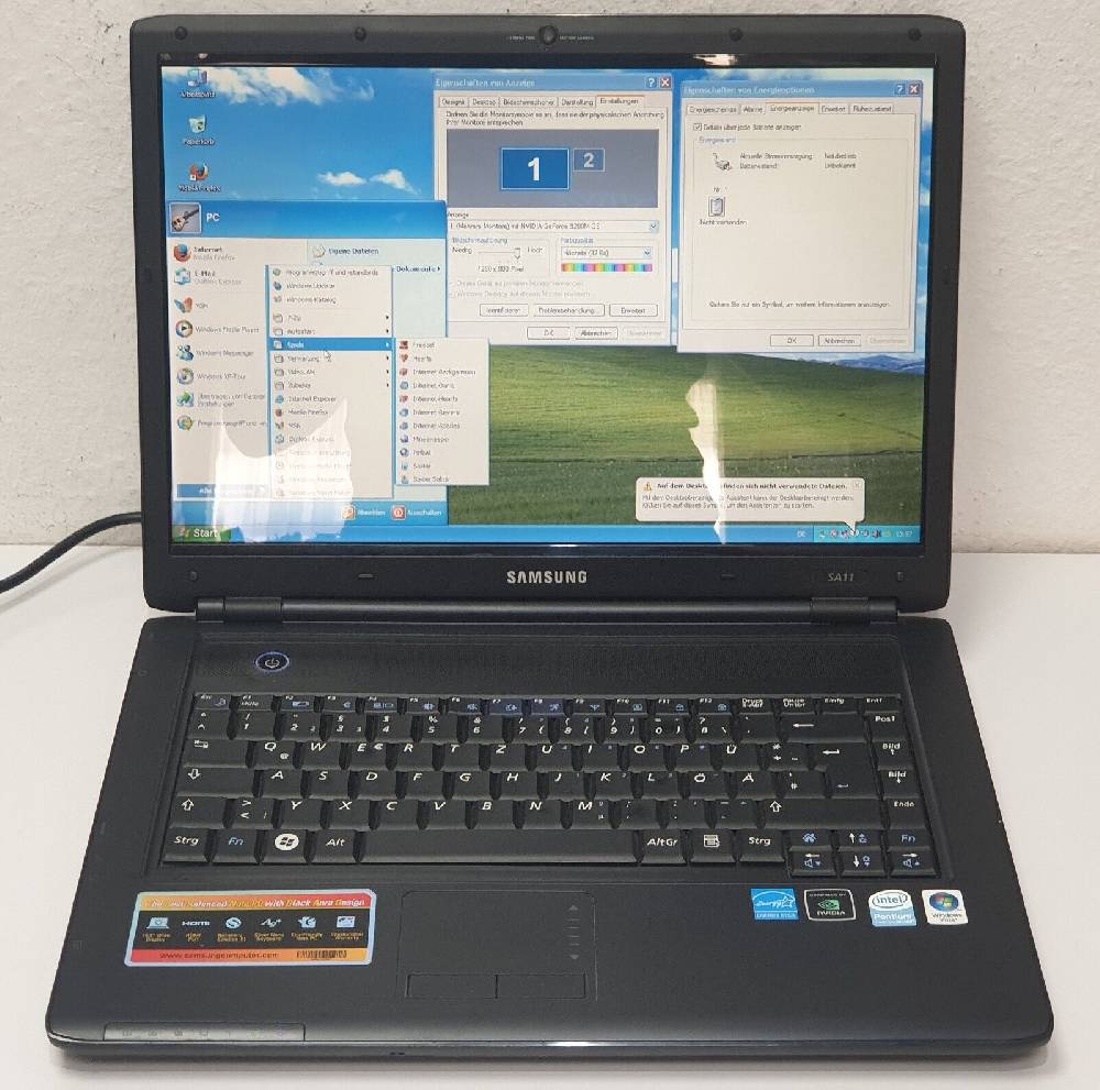 edik.hifi.irina SAMSUNG SA11 Windows XP Notebook 500GB DVD 2GB Laptop Vintage Retro 9200 15,4"