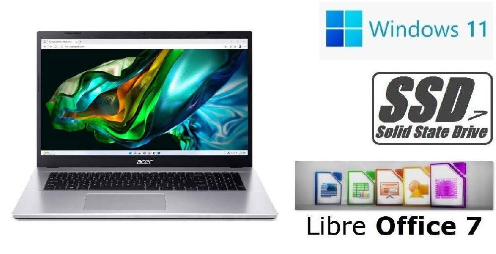 789shop.de - Preiswert und schnell ACER NOTEBOOK ~ INTEL CORE i7 ~ 4TB SSD ~ 64GB RAM ~ 17,3" WLAN Office Windows11