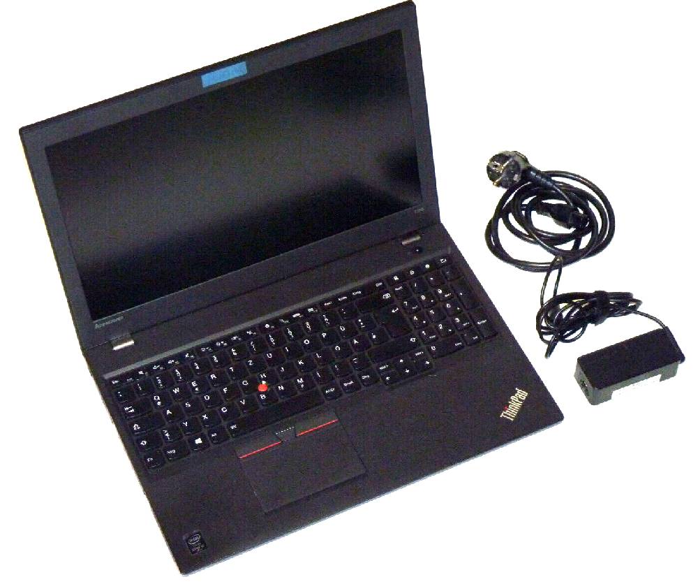 KONSOLEN-GAMES-MOVIE-SHOP BALZER LENOVO THINKPAD T550 256GB SSD 8GB RAM INTEL CORE i5 vPro 2,3 GHz 15,6 Zoll GUT