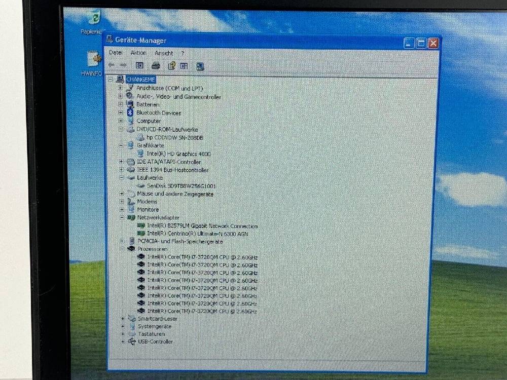 GHM-IT GmbH IT Shop HP Windows XP Gamer Notebook EliteBook 8470P i7-3720QM 4GB 256GB SSD HD4000 Clearance-Verkauf