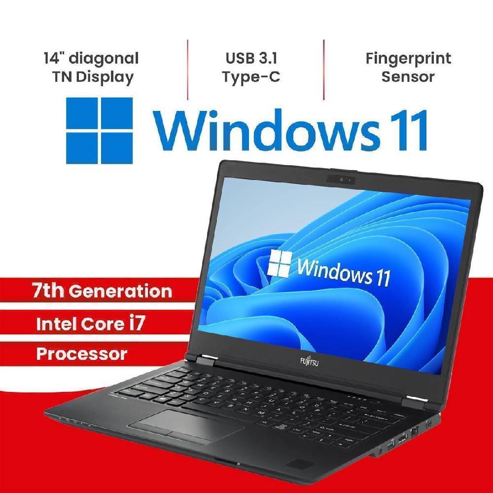 Alpha38 Fujitsu Lifebook U747 Intel i7 - 7600U bis 2 TB M.2 SSD 32 GB RAM Windows 11 Outlet