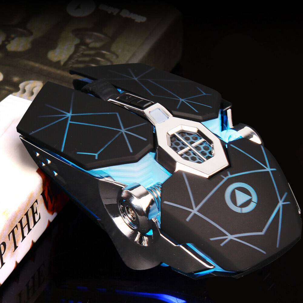 tungtu2017 Gaming Maus USB Gamer Mouse PC Wireless Maus Notebook Laptop LED 2.4GHz 1800DPI Vatertagsangebot