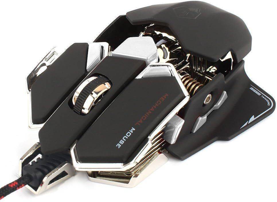 KAUFSGUENSTIG Computer Maus 10 Tasten PC kabelgebunden USB Gaming Gamer LED Farbe Sumlink