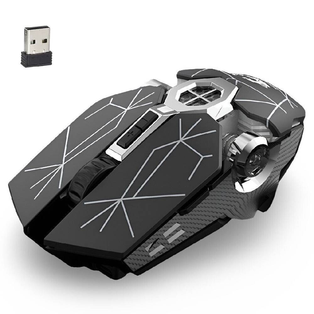 KWIK Gaming Maus Kabellos RGB USB Wireless PC Mouse Notebook Laptop Aufladbar Super Sparpreis