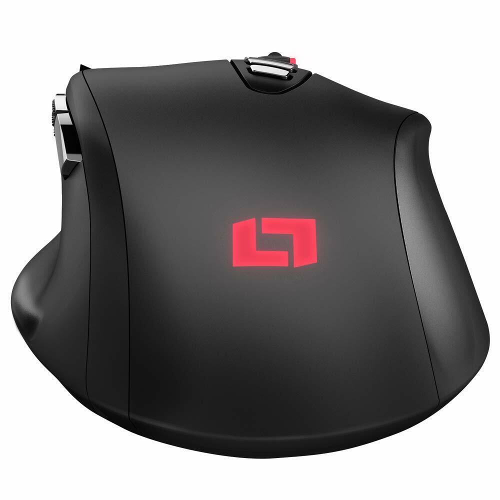 giga.store Lioncast LM25 PC LED Gaming Maus mit 13 Programmierbaren Tasten, RGB, PMW3360 Sonderangebot der Fabrik