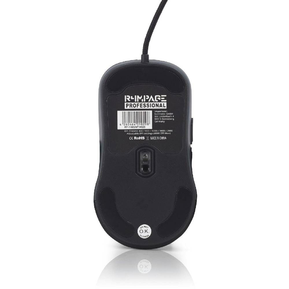 RCN-Webtrading GmbH Computer Maus 6 Tasten PC kabelgebunden USB Gaming LED RGB 400-4000dpi schwarz Nur noch ein Tag übrig