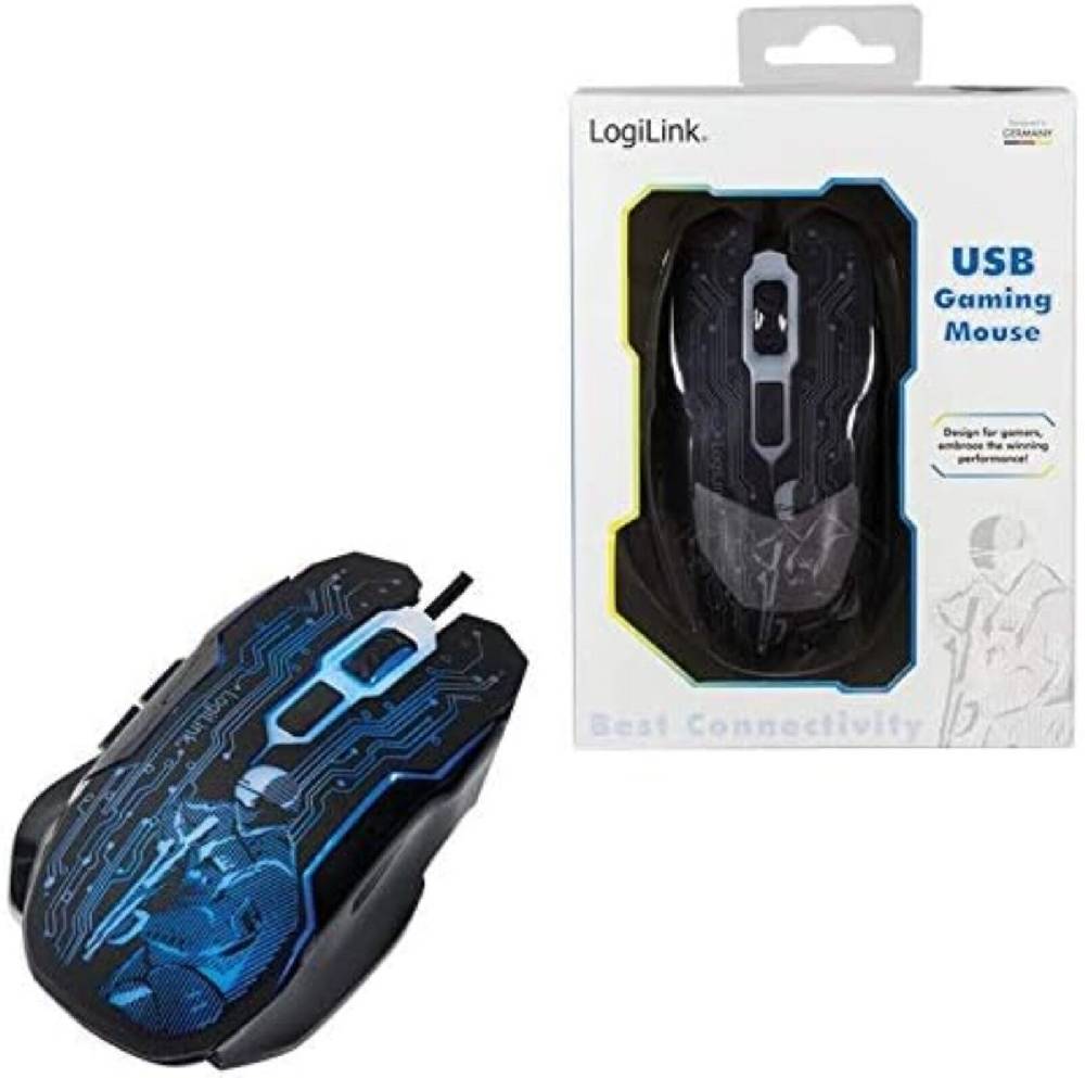 AbisZHandelShop Gaming Maus Optische USB Gamer Mouse 2400DPI Beleuchtet 6 Tasten PC Computer Angebote