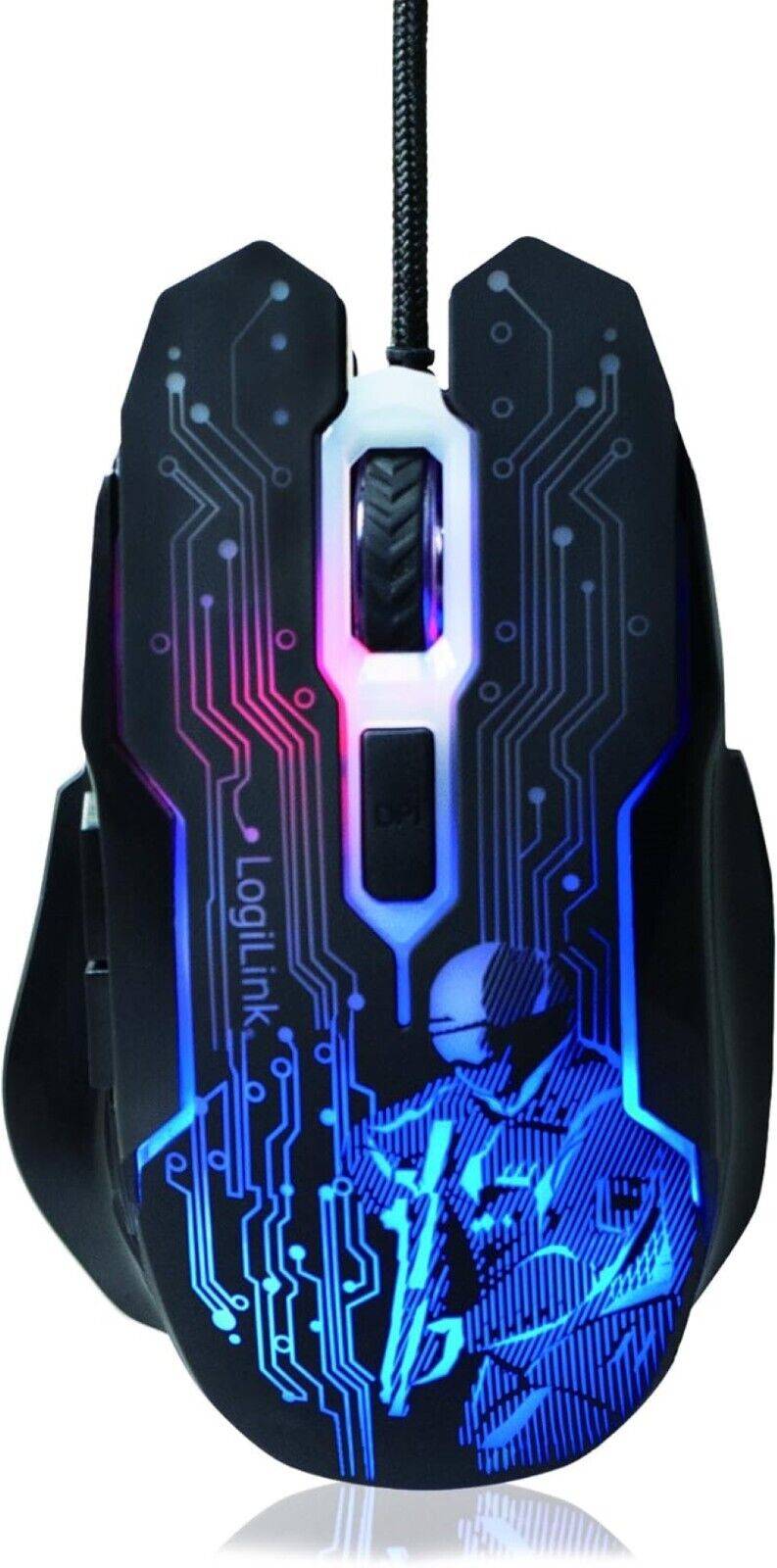 AbisZHandelShop Gaming Maus Optische USB Gamer Mouse 2400DPI Beleuchtet 6 Tasten PC Computer Angebote