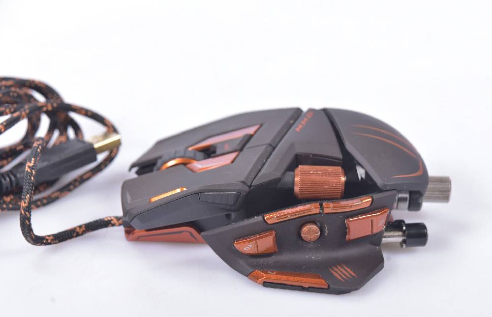Warenhandel-Hannover Mad Catz M.M.O 7 Gaming Maus 6400dpi PC und MAC schwarz orange programmierbar Günstig kaufen
