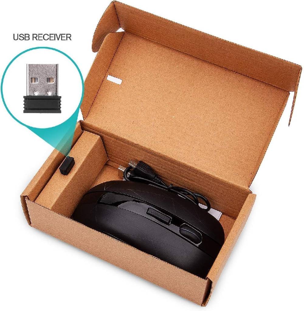 germaninteriorDE Rii Kabellose Maus, 2.4G Funkmaus PC Maus Laptop Maus Wireless Optische Maus Online Shopping