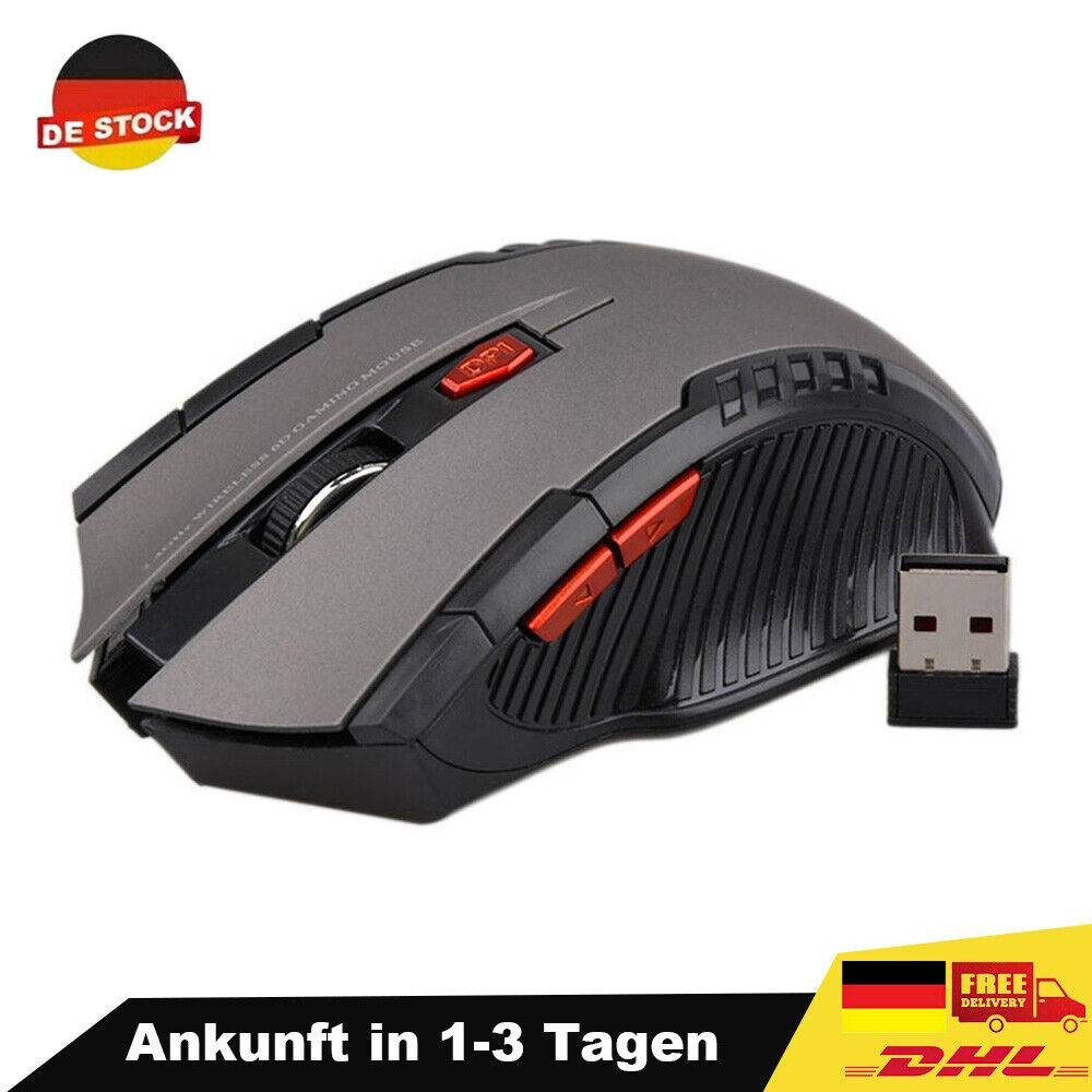 partzone9102 PC Maus Kabellos USB Wireless Mouse Computer Notebook Laptop Funkmaus Neu