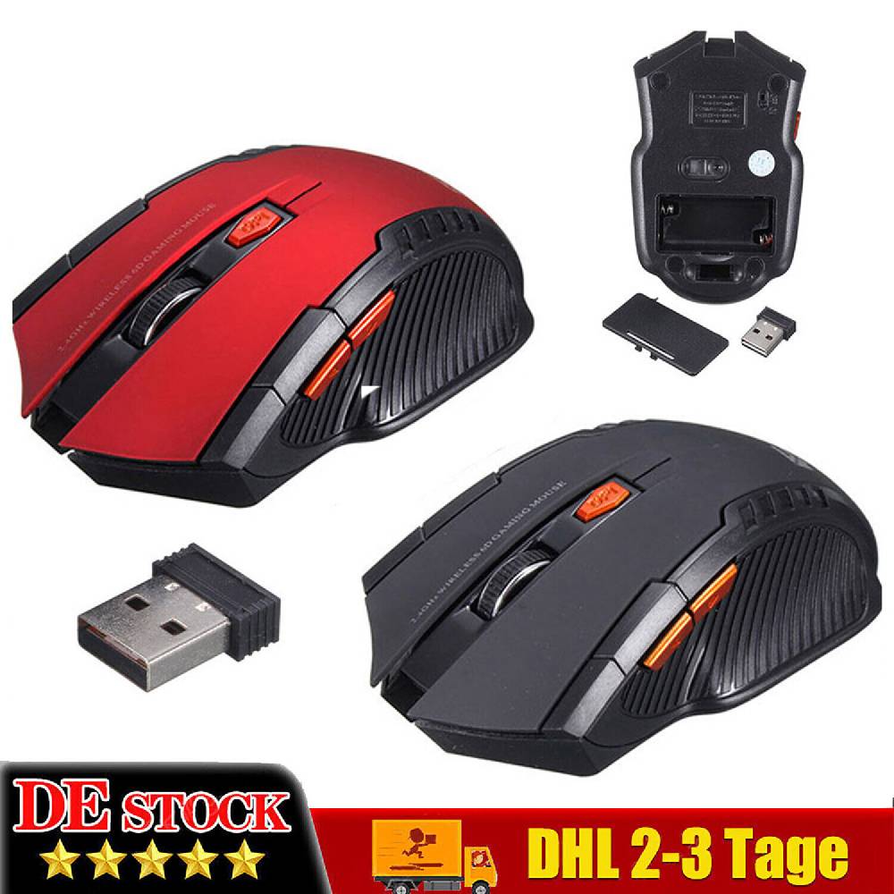 vita-dx PC Maus Kabellos USB Wireless Mouse Gaming Computer Notebook Laptop Mäuse DHL