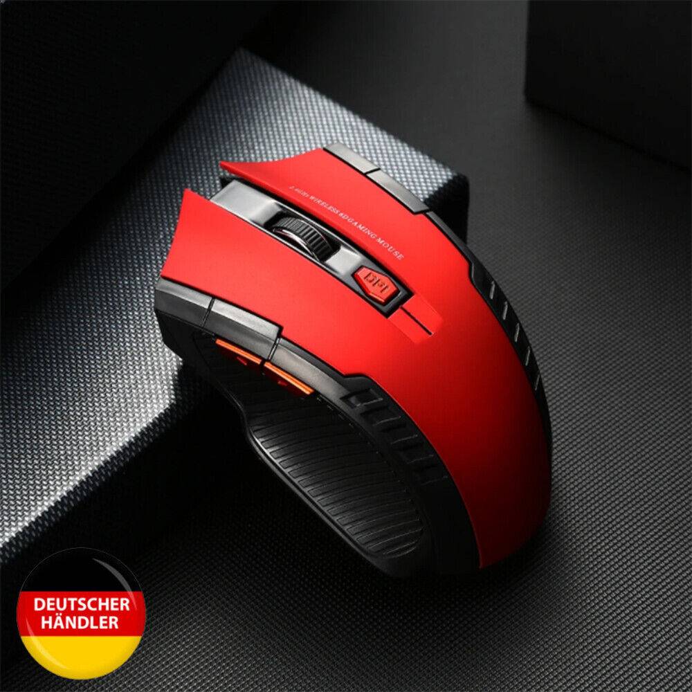 at-malll Wireless Kabellos Maus Mouse 2.4Ghz PC Maus USB Computer Notebook Laptop Funk