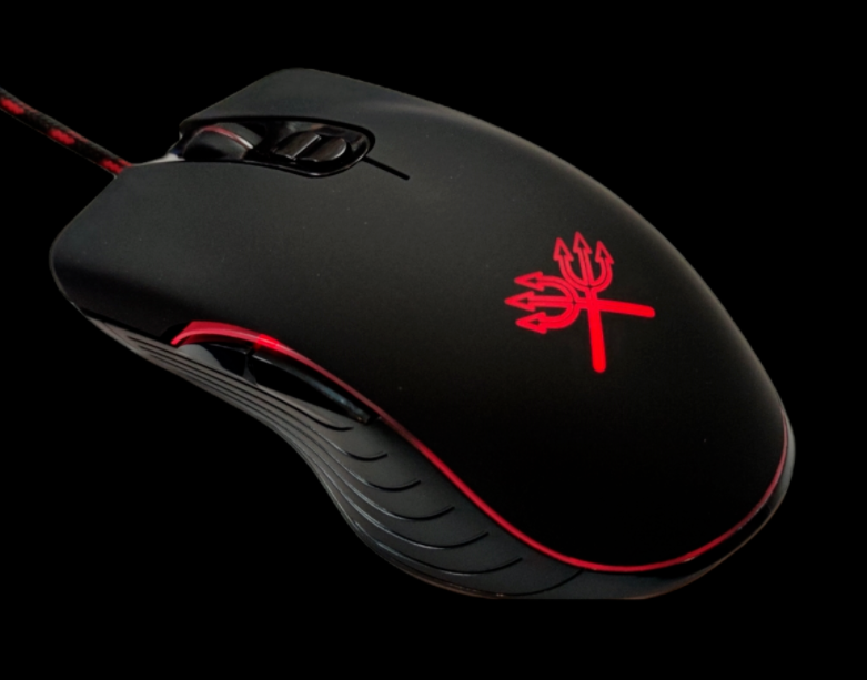 Second-Chance Lauffen Gaming Maus mit LED Beleuchtung PC Computer Mouse USB optisch Effekt Play 7200